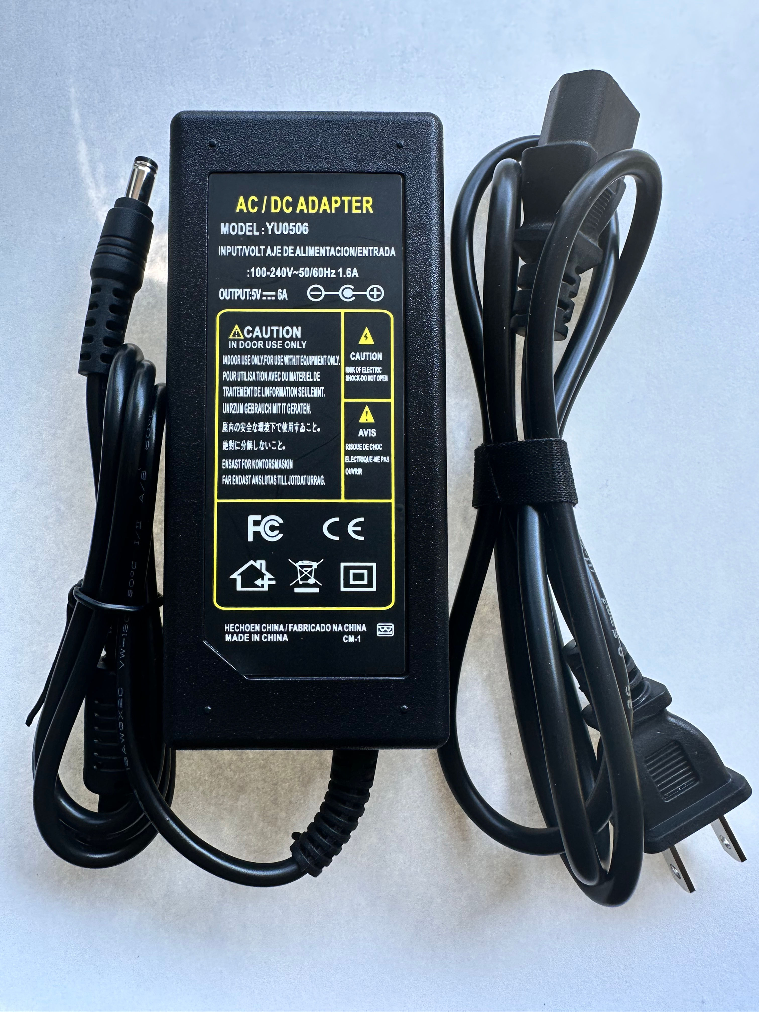 5V 6A Power Adapter – AC 100-240V to DC 5V Transformer