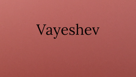 Torah Portion Vayeshev - Joseph and the coat of many colors.