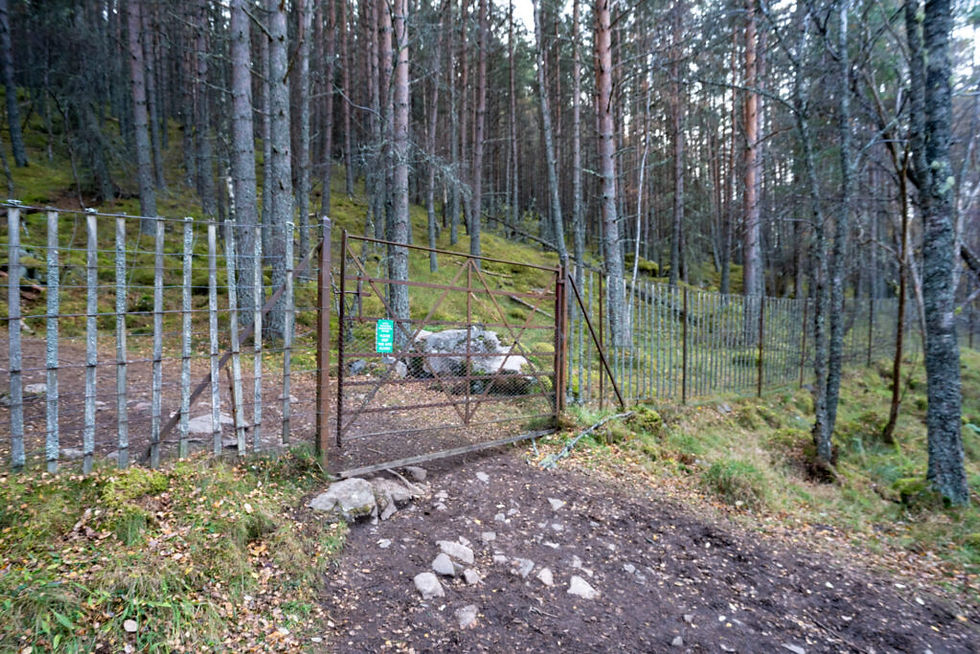 gate to balmoral pyramid prince alberts cairn