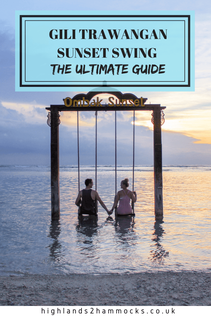 gili trawangan sunset swings pin2