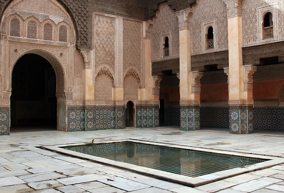 Ornate Courtyard Pool