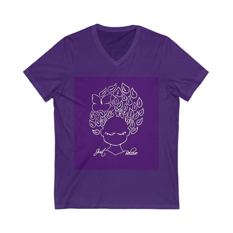 Thumbnail: Good Vibes V-Neck Tee, Inspirational Apparel
