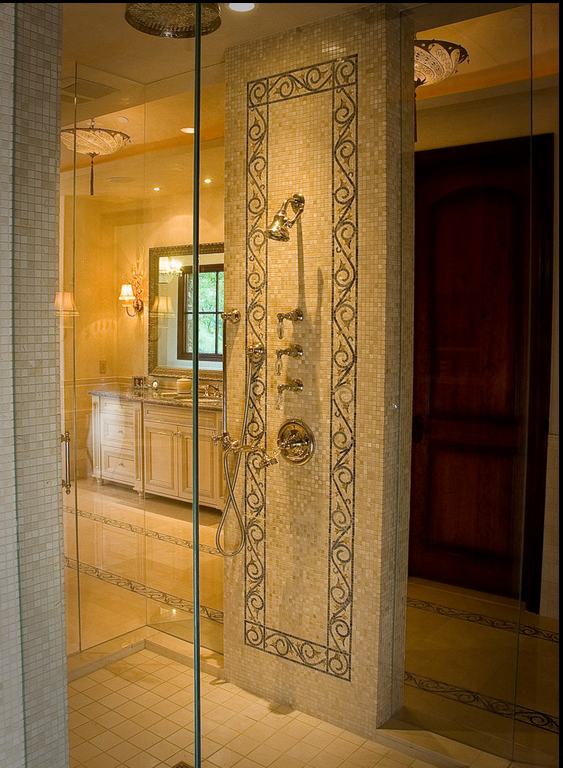 Ограждение из стекла для душа