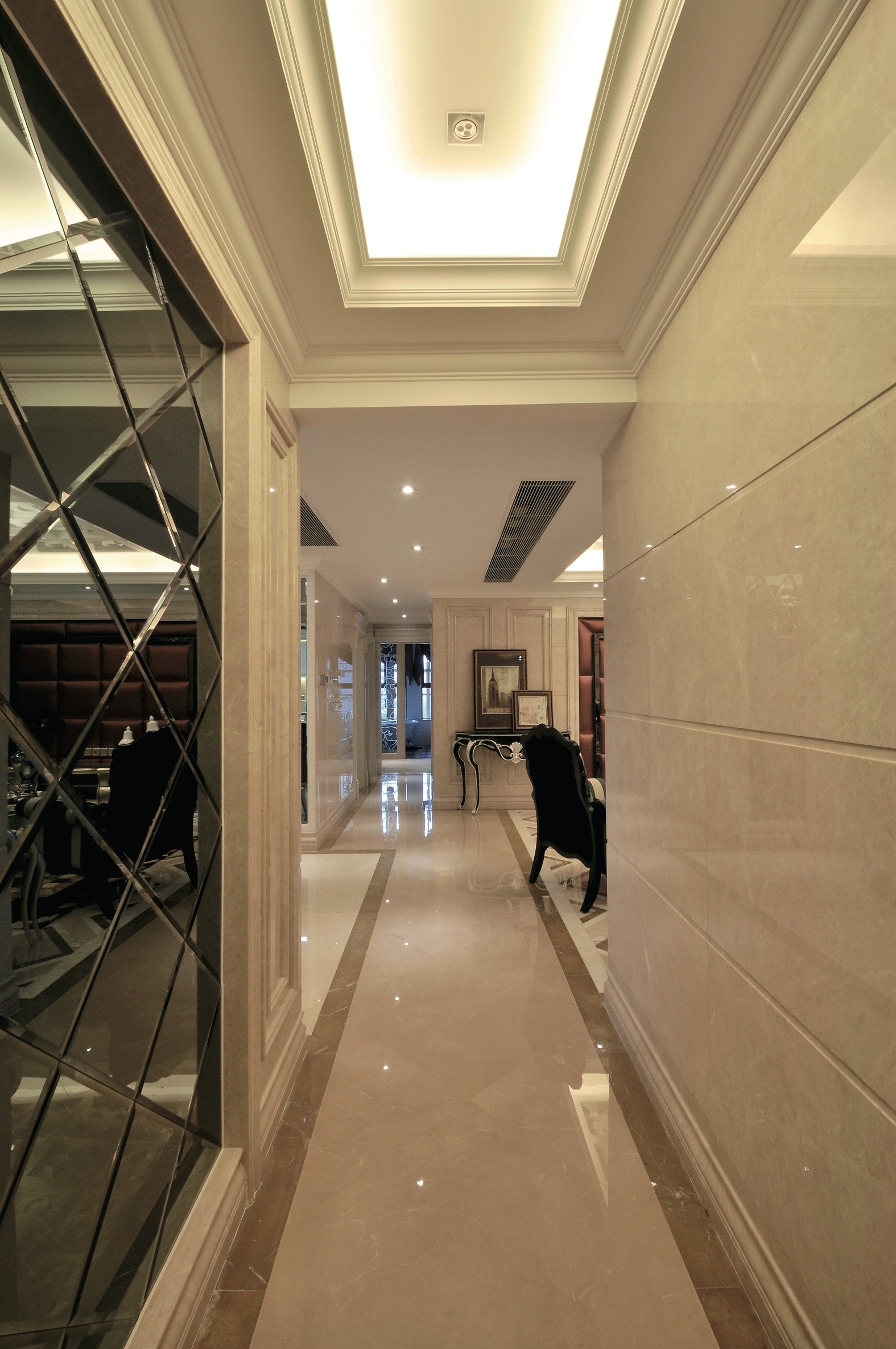 Зеркало "графит" ромбы