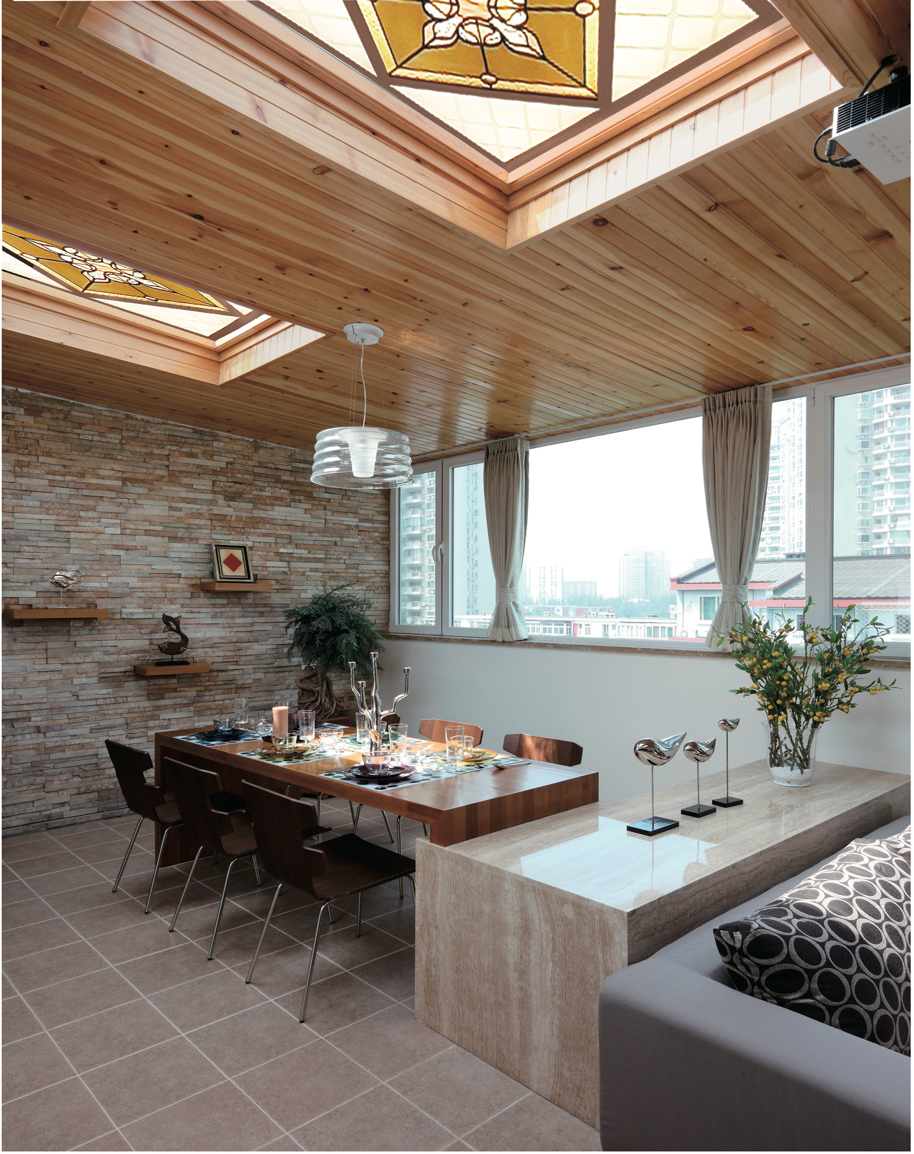 витраж на потолок