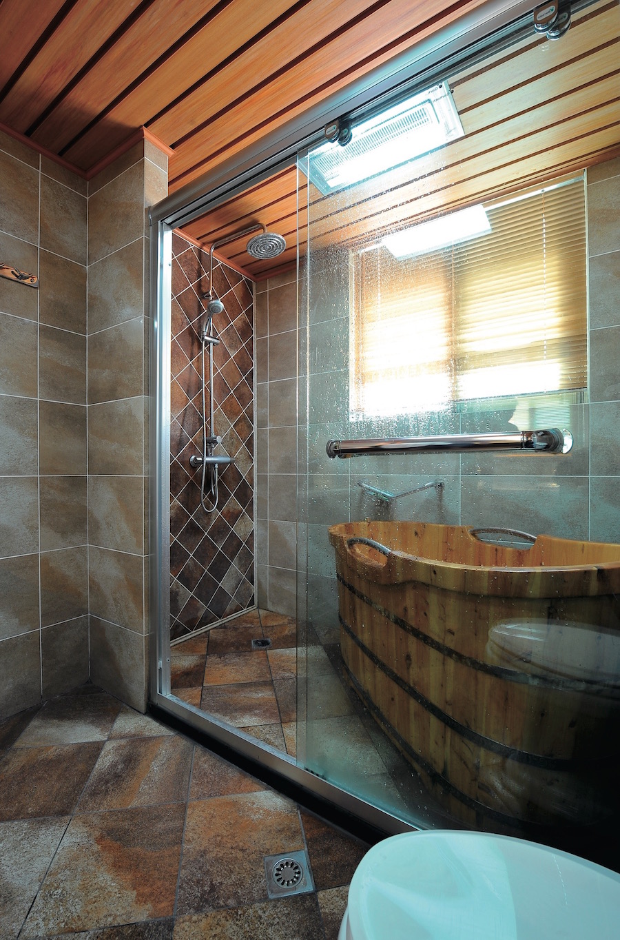 раздвижная душевая дверь