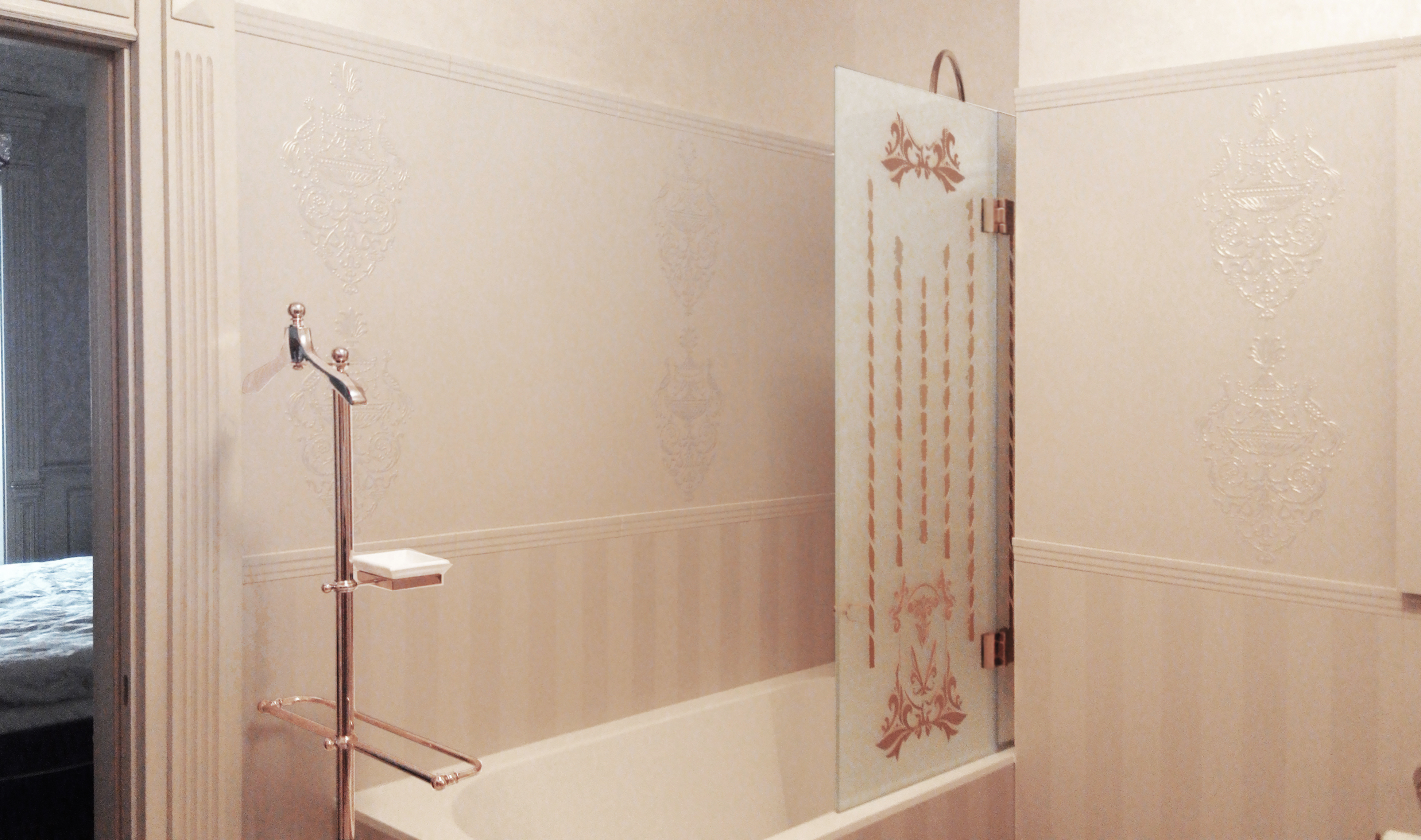 шторка для ванной складная