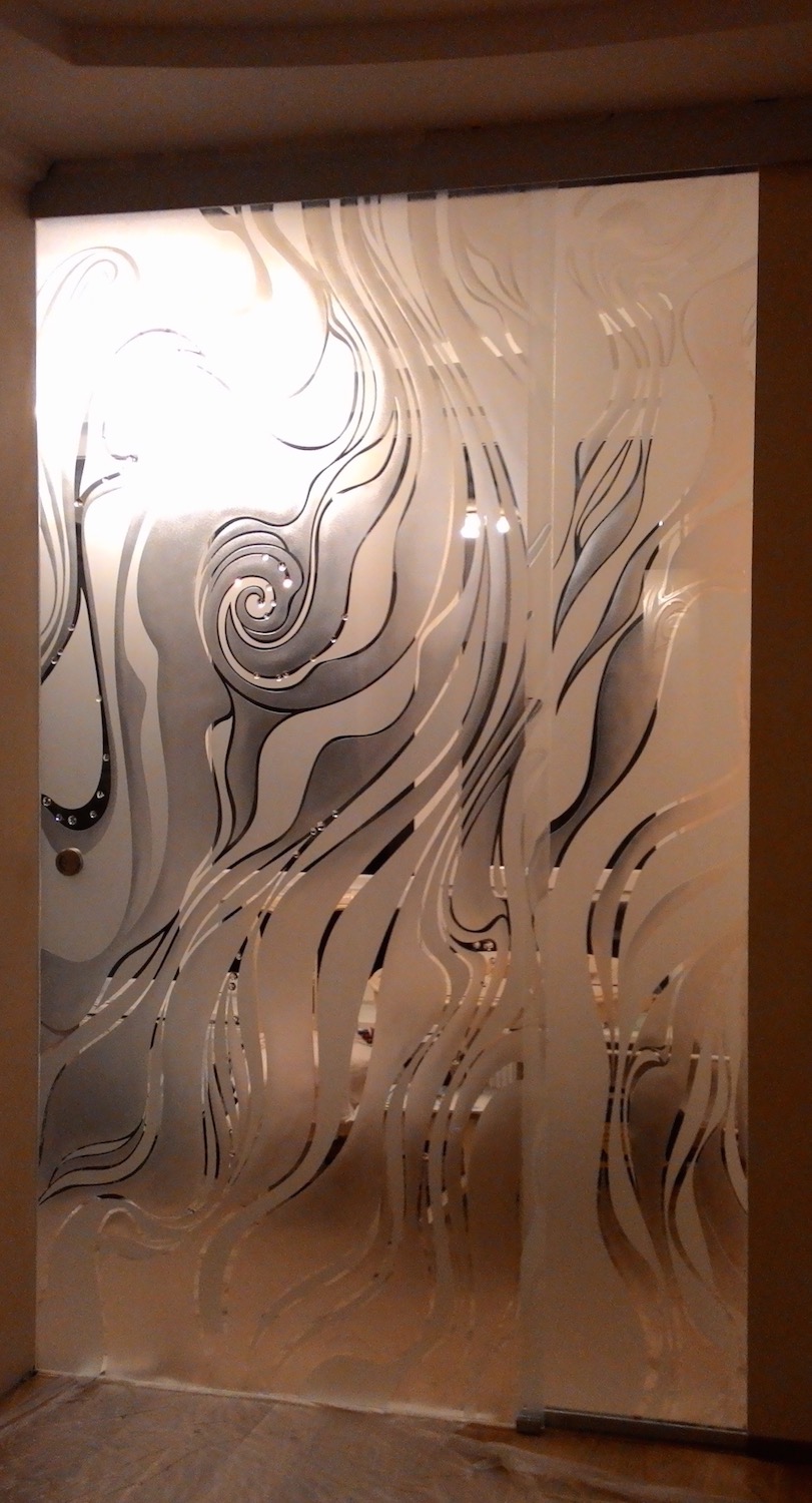 раздвижная перегородка из стекла монтаж