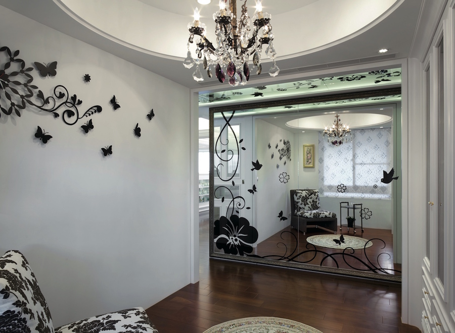 стеклянные перегородки для зонирования пространства в комнате