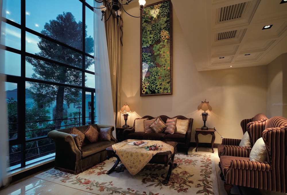 фотопанно в загородном доме