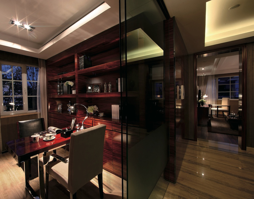 межкомнатная перегородка черное стекло