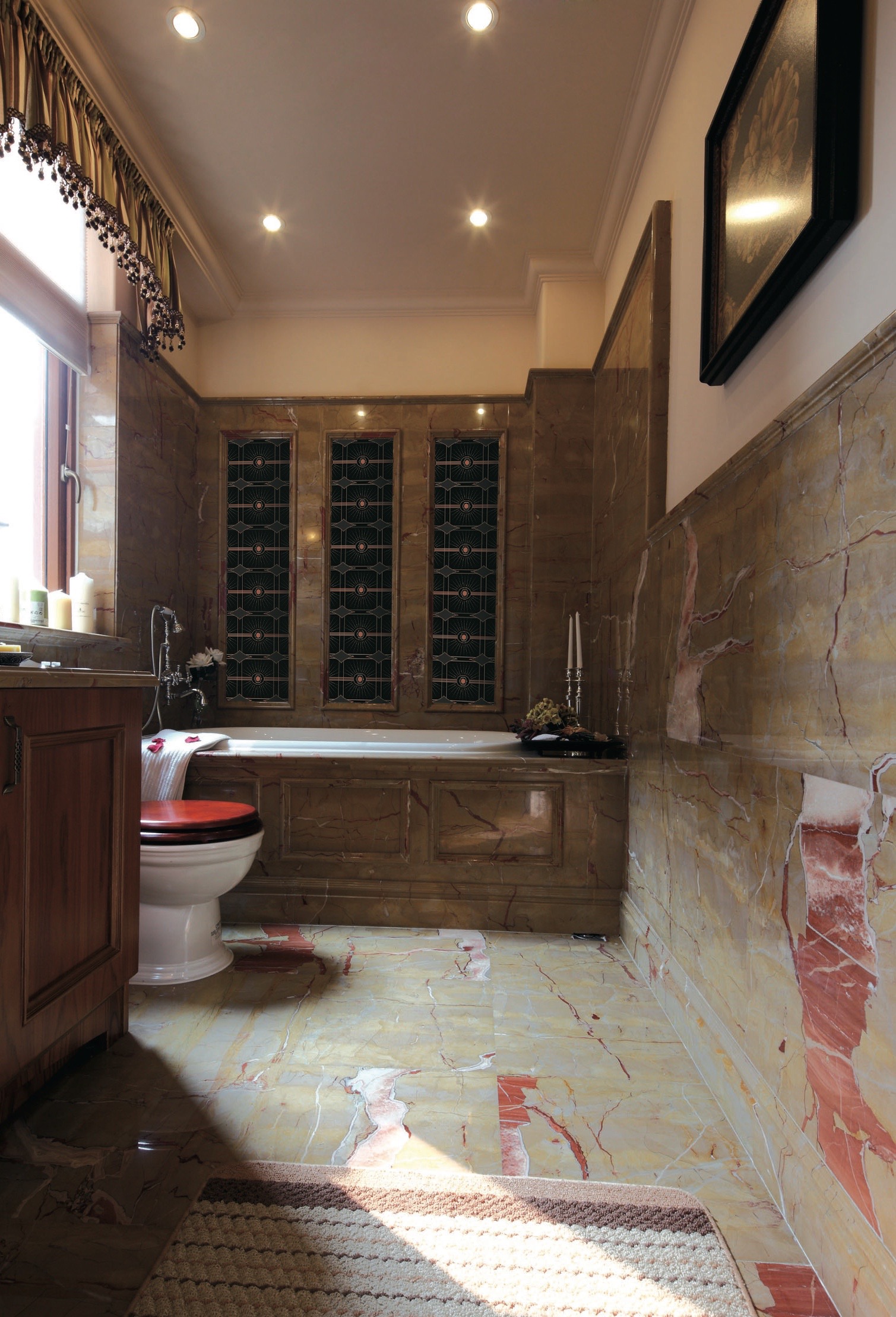 Панно из стекла с объемным рисунком