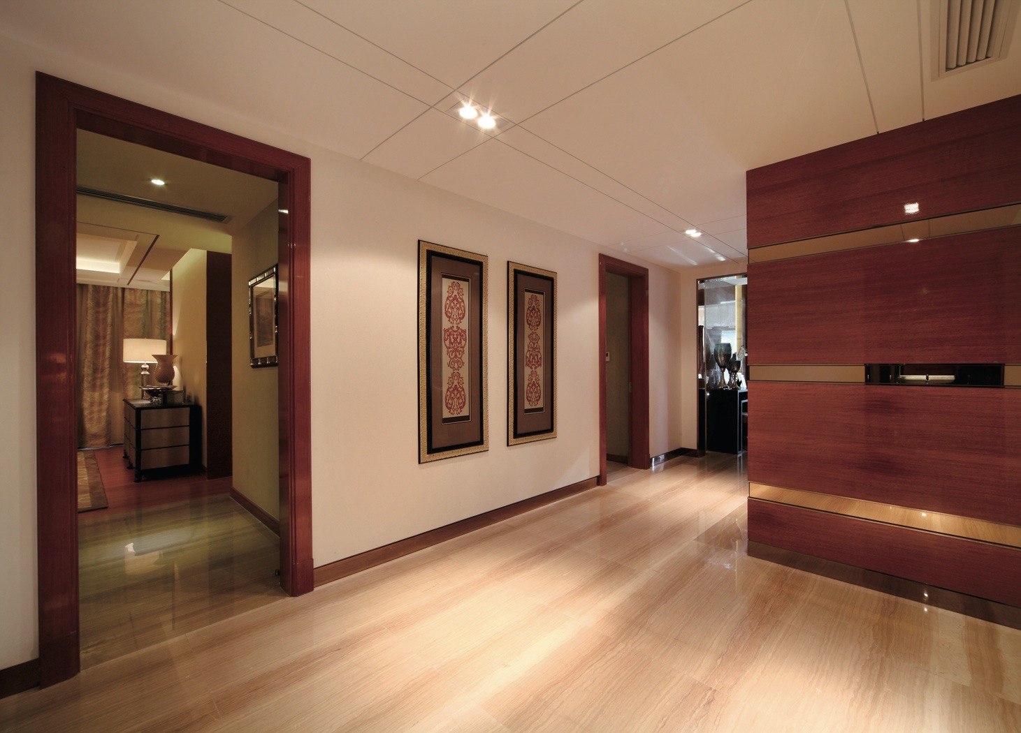 офорт в багете под стеклом