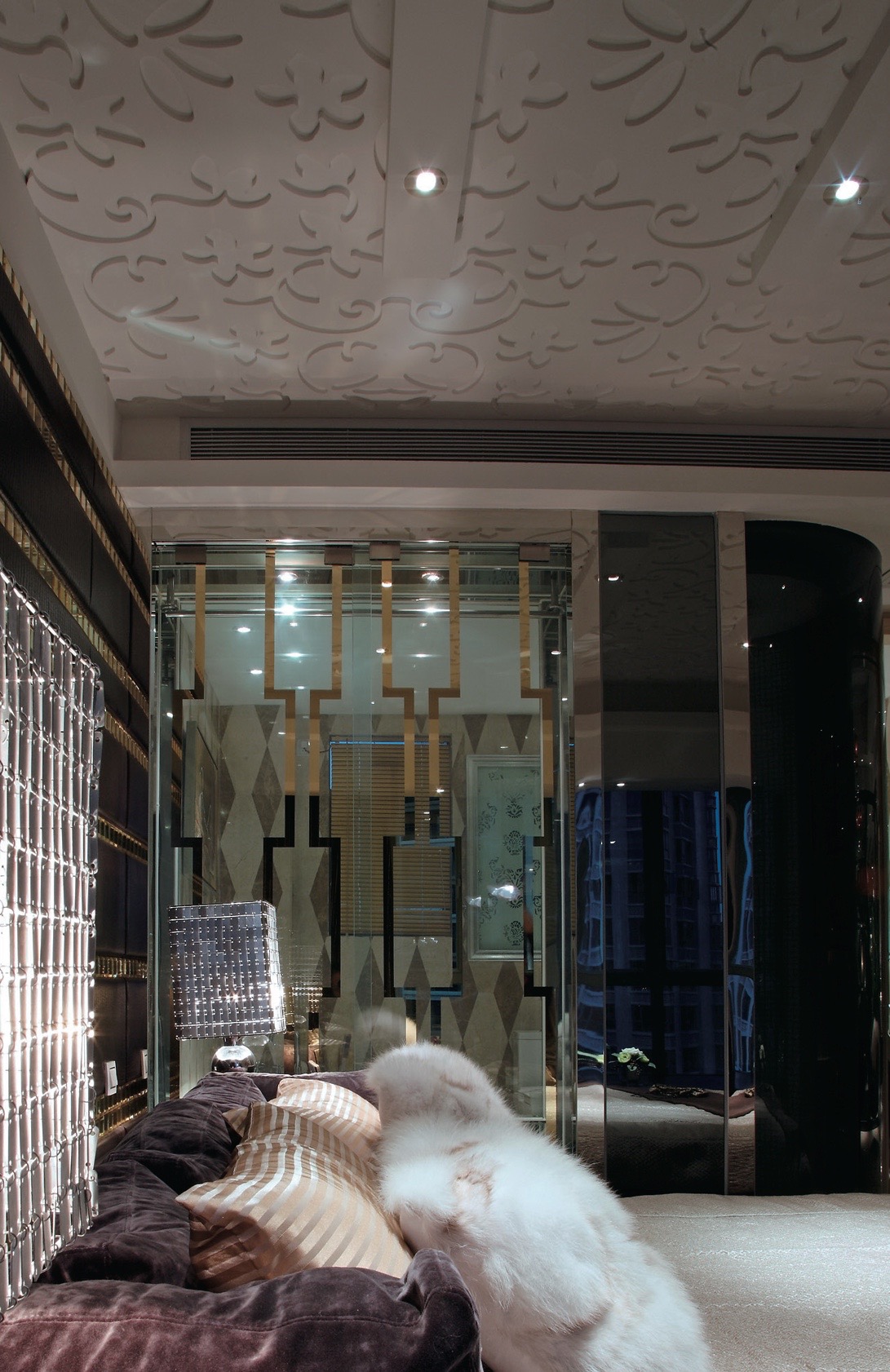 декоративная перегородка из стекла