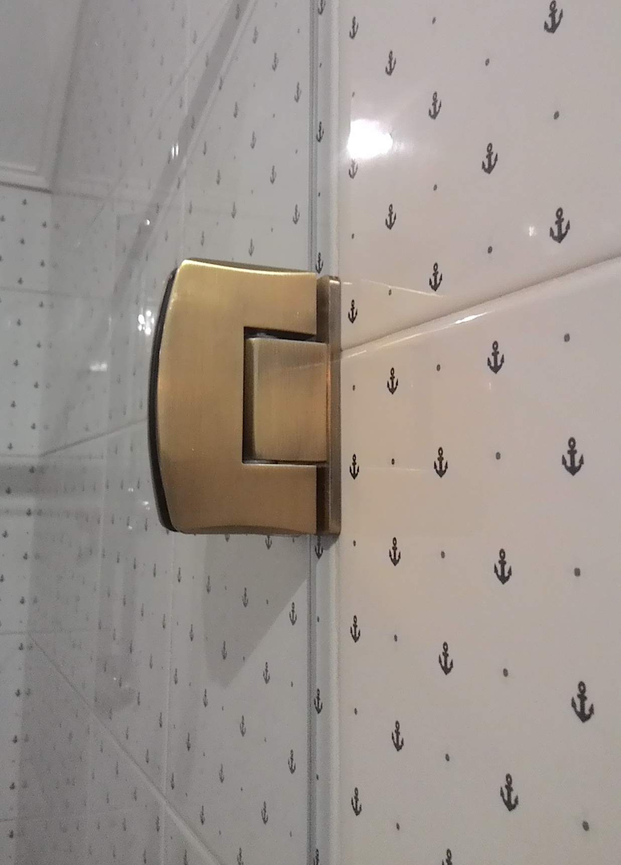 петля бронза для душевой перегородки