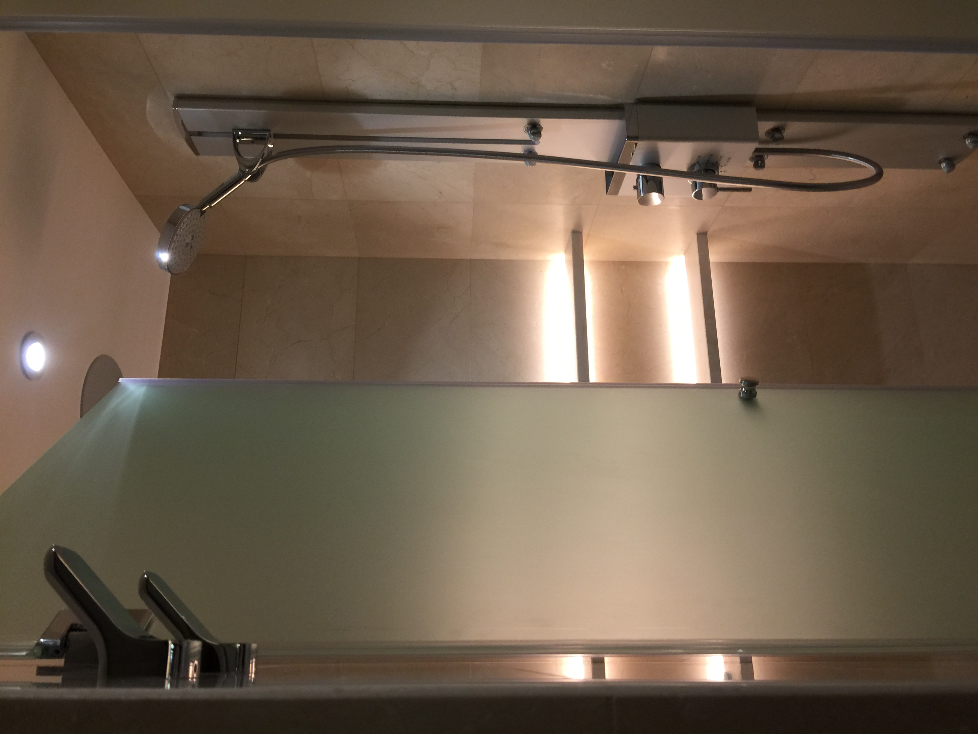 душевая дверь в нишу матовая