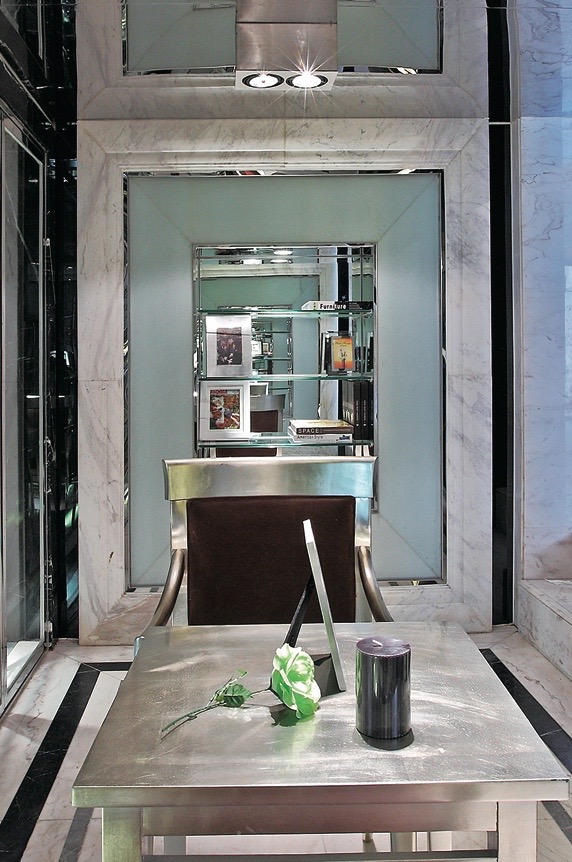 панно из стекла в профиле Хром