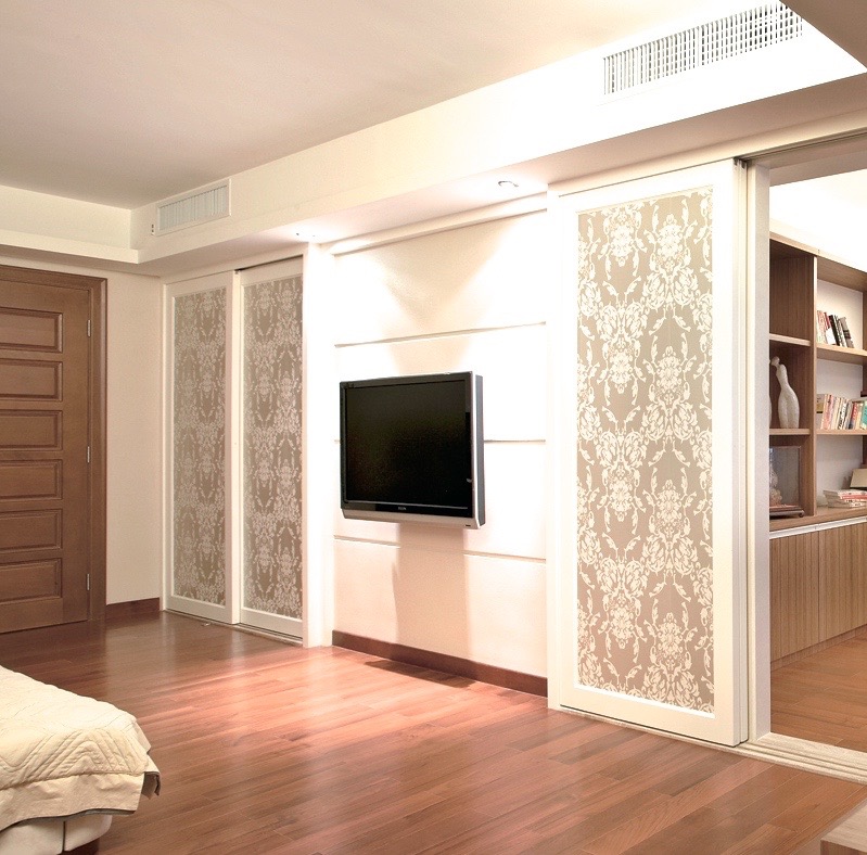 раздвижные межкомнатные пергородки с рисунком