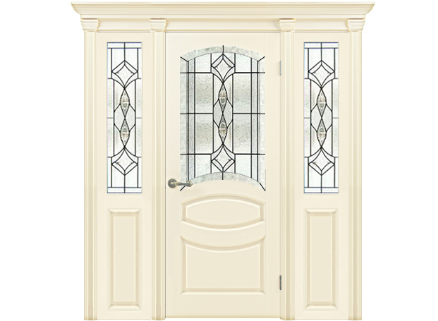 Витраж с геометрической раскладкой