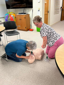CPR Training on dummies for businesses in Great Bend Kansas