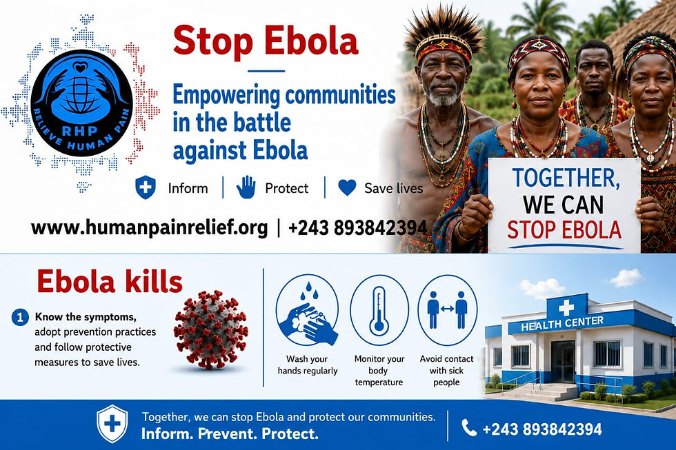 Raising Awareness on Ebola Prevention in North and South Kivu Through Relieve Human Pain (RHP)NGO's Initiatives