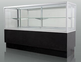 Half view glass show case