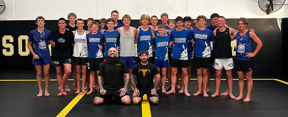 Langwarrin Footy Club training at Somerville MMA