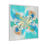 Thumbnail: Turquoise Bloom Abstract Framed Canvas — Matte Floral Wall Art