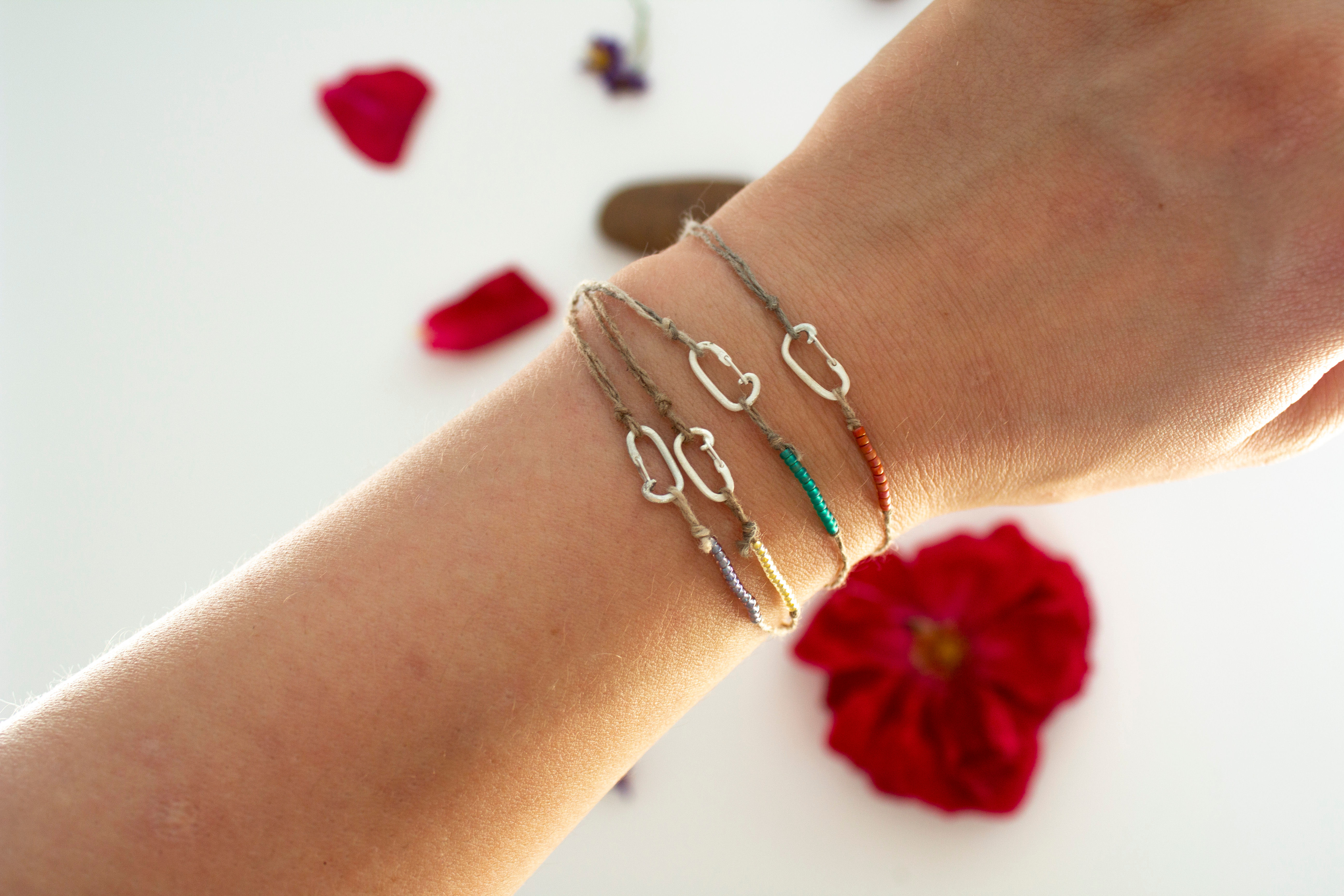 Climbers carabiner bracelet