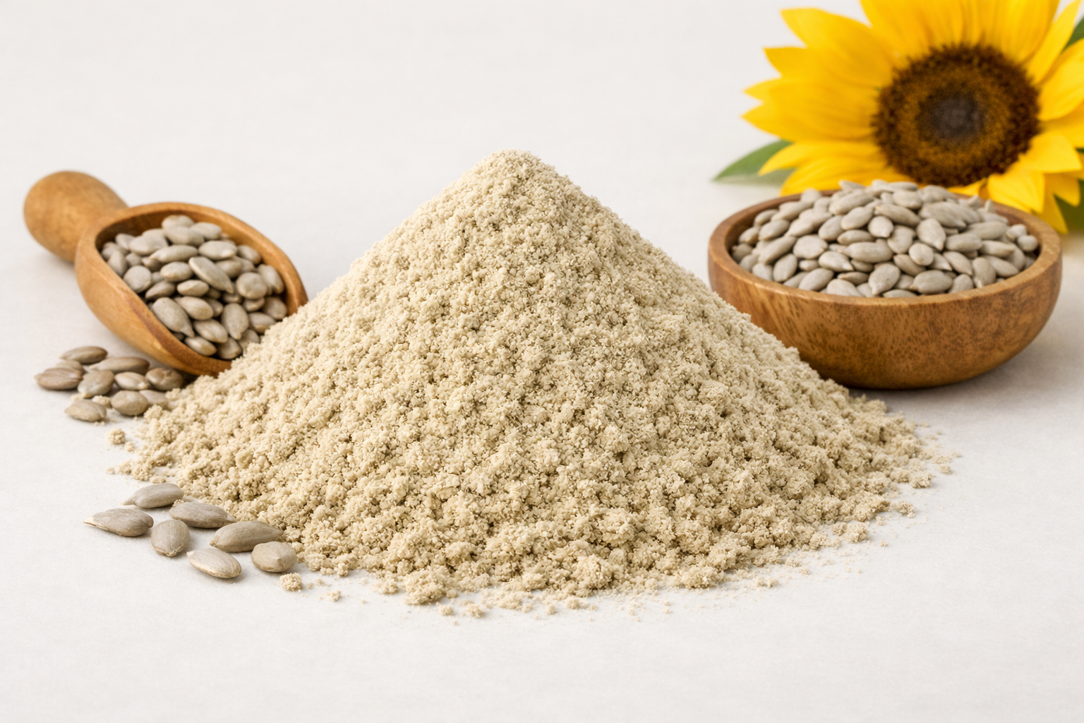 Sunflower seed protein powder