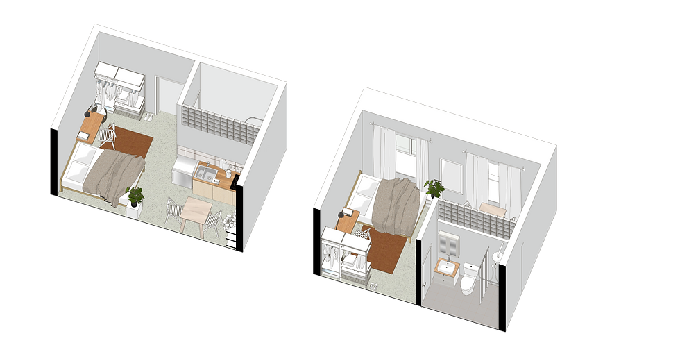 STUDIO WITH OWN KITCHEN AREA AND BATHROOM