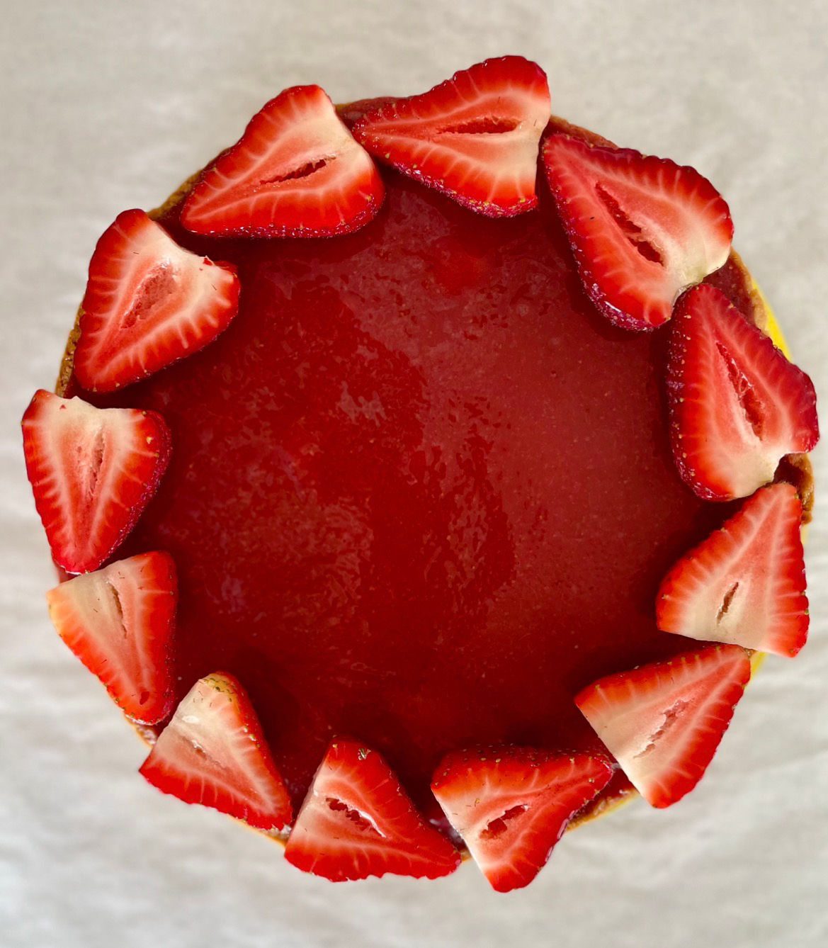 Lemon & Strawberry Namelaka Tart