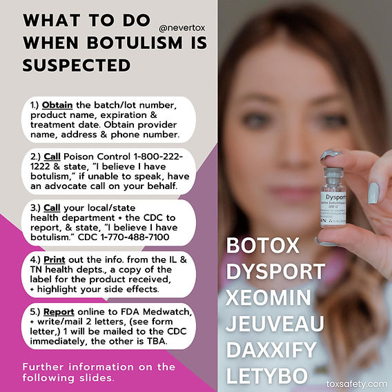 What To Do When Botulism is Suspected