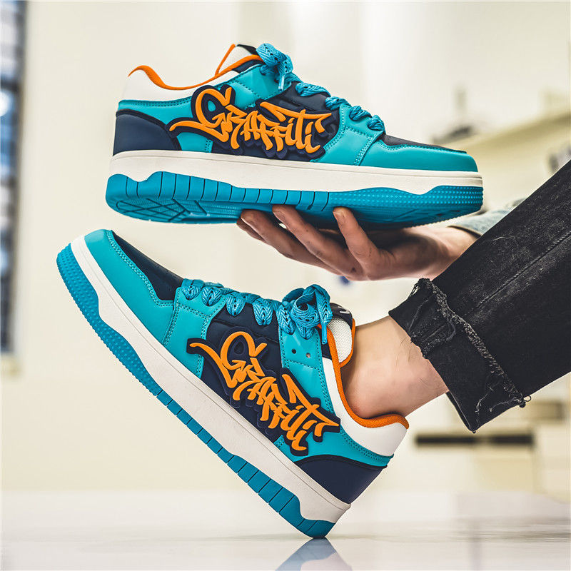 Miniatura: Tênis Graffiti Skateboard Streetwear Hip hop Sneakers Luxur