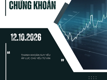 NHẬN ĐỊNH PHIÊN GIAO DỊCH NGÀY 12.10.2026: THANH KHOẢN SUY YẾU, ÁP LỰC CHỦ YẾU TỪ NHÓM VIN