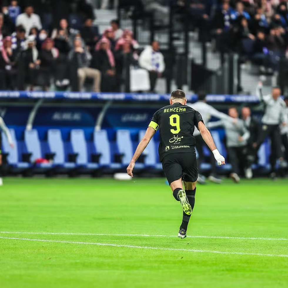 Benzema liderou classificação do Al-Ittihad contra o Al-Hilal na Copa do Rei Saudita — Foto: Divulgação / Al-Ittihad