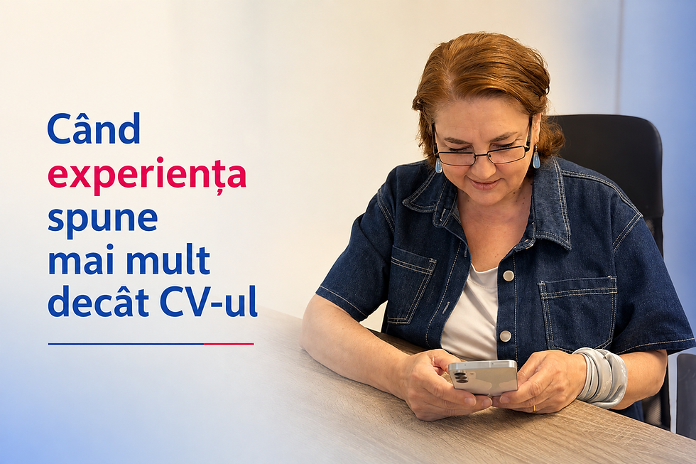 Când experiența spune mai mult decât CV-ul.