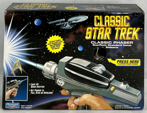 CLASSIC STAR TREK フェイザーガン　プレイメイツ社製 Playmates CLASSIC STAR TREK Phaser | The Federation