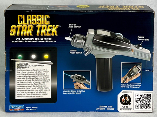 CLASSIC STAR TREK フェイザーガン　プレイメイツ社製 Playmates CLASSIC STAR TREK Phaser | The Federation