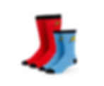 Thumbnail: Star Trek: The Original Series Spock Mens & Uhura Womens Sock Set | 2 Pairs