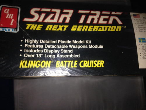 Star Trek The Next Generation Klingon Battle Cruiser Model Kit