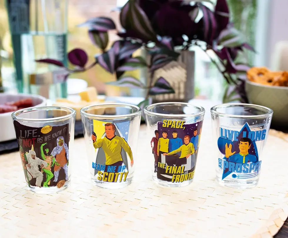 Thumbnail: Star Trek: The Original Series 2-Ounce Mini Shot Glasses | Set of 4