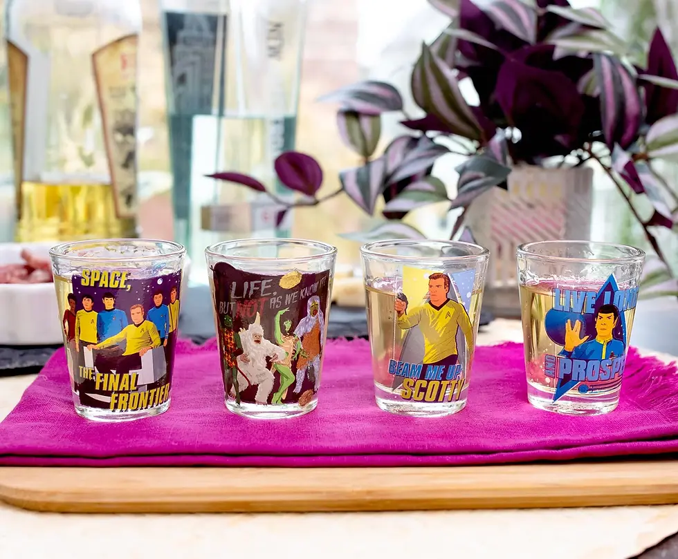 Thumbnail: Star Trek: The Original Series 2-Ounce Mini Shot Glasses | Set of 4
