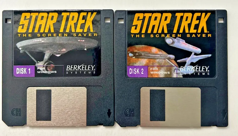 Thumbnail: 1992 Berkeley Systems STAR TREK The Screen Saver for Windows PC Complete