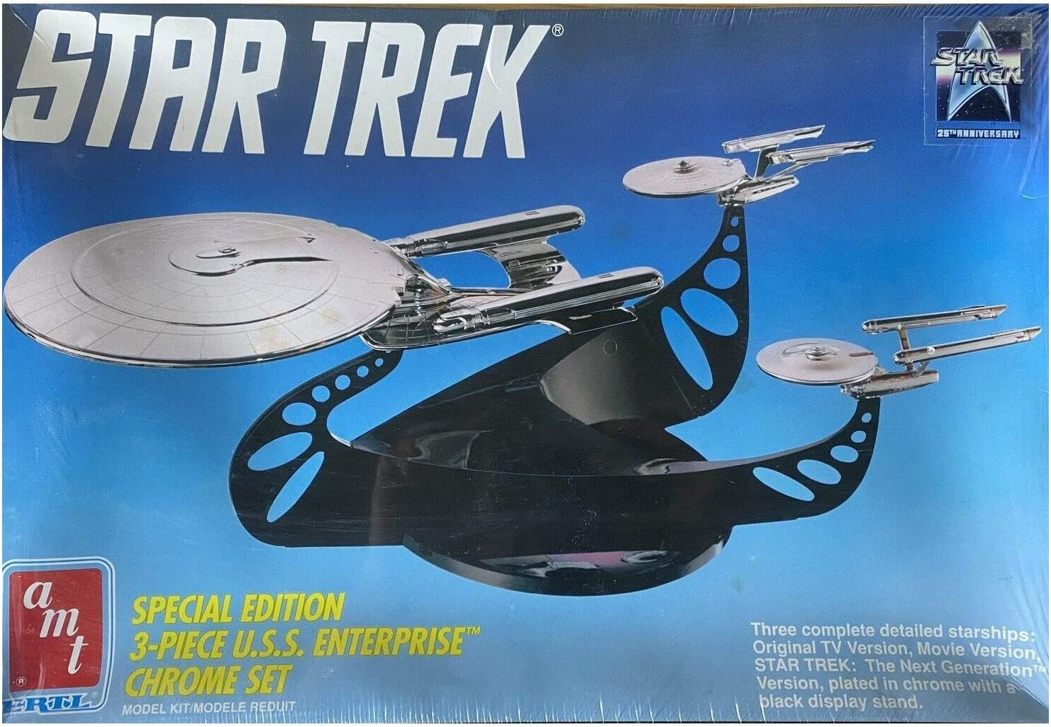 Star Trek Special Edition 3-Piece U.S.S. Enterprise Chrome Set