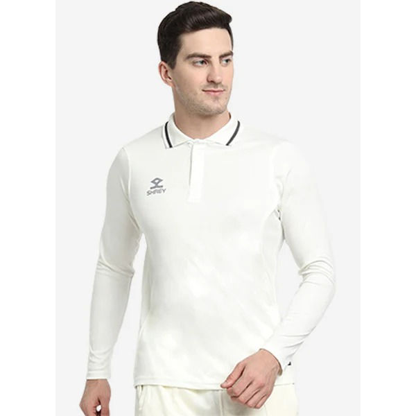 Shrey Premium Cricket Shirt – Long Sleeve (White)