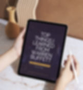 lady holding the tablet