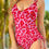 Thumbnail: Ribbed Ruched One-Piece Swimsuit