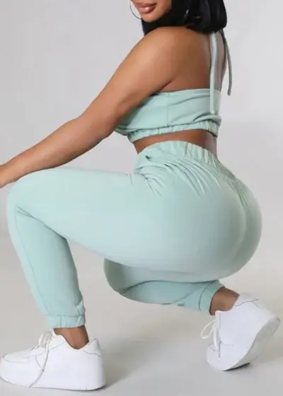 Thumbnail: Blashe Halter Tank & Jogger Pants Set