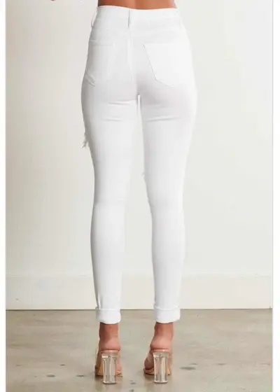 Thumbnail: Vibrant Denim Skinny Jeans
